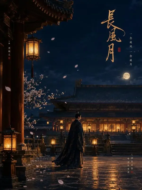 《宫墙月上》短剧封面，古装题材